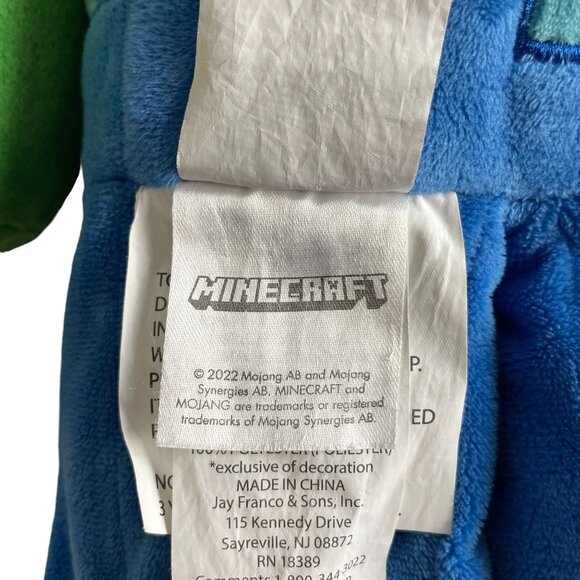 Minecraft Plush Zombie Pillow Toy Blue & Green Soft Stuffed Figure Collectors It - Picture 6 of 11